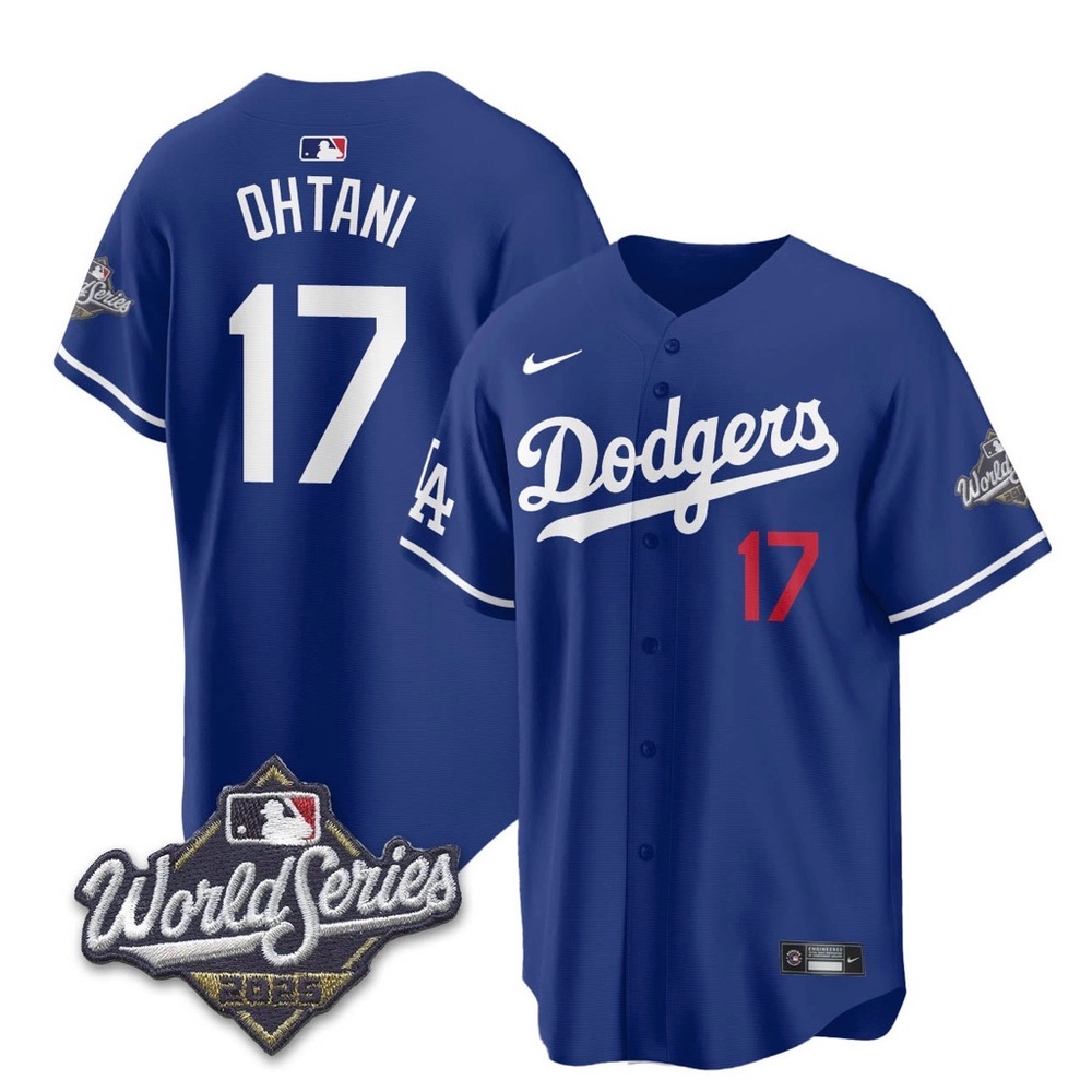 Los Angeles Dodgers 2025 World Series 17 Shohei Ohtani Jersey